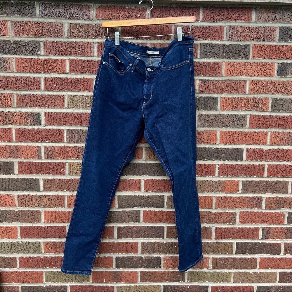 Levi Strauss Dark Blue 311 Shaping Skinny High Rise Denim Skinny Jeans
